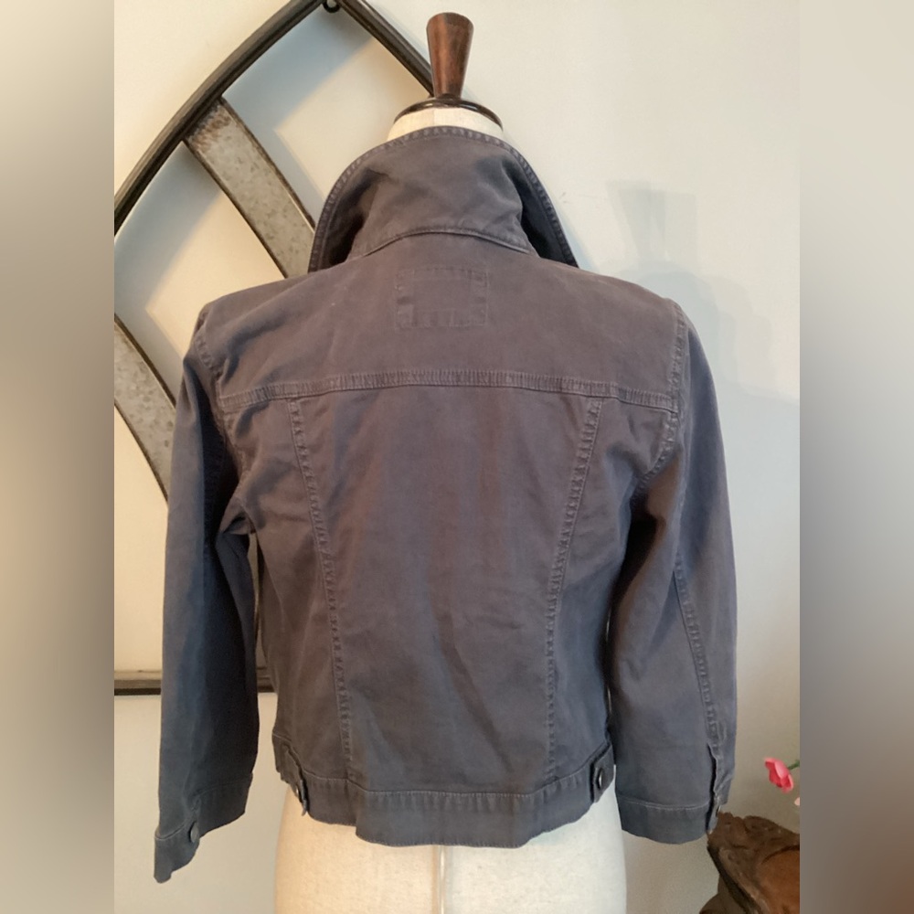 LOFT Charcoal Jean Jacket - Picture 5 of 9